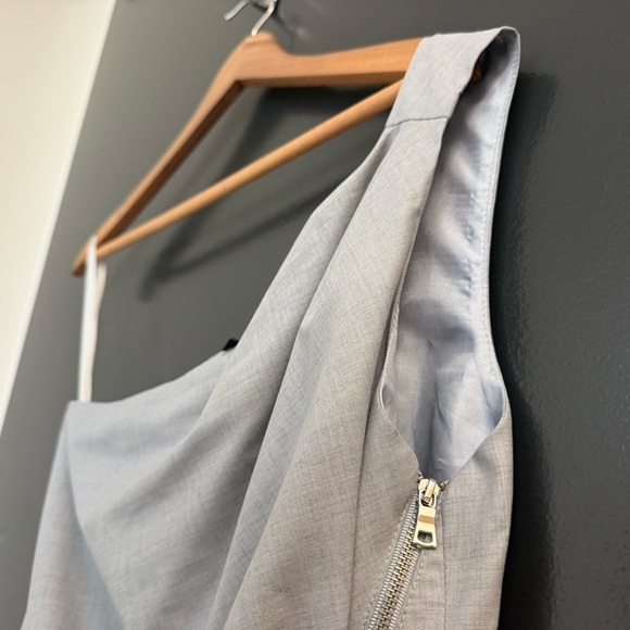 Cynthia Steffe size 6 EUC One-Shoulder grey blazer material Dress - Picture 7 of 13